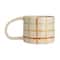 Hello Honey® 12oz. Multicolor Stoneware Mugs with Checkered Pattern, 4ct.